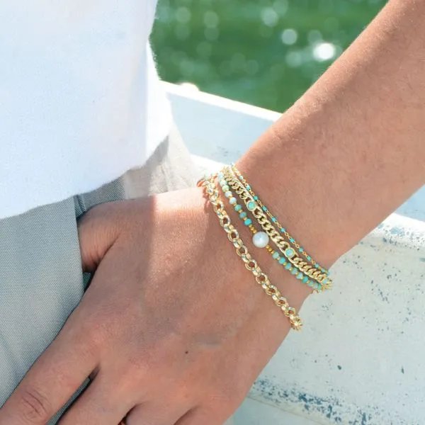 Amazonite Bead and FWP Bracelet Image 2 Carroll's Jewelers Doylestown, PA