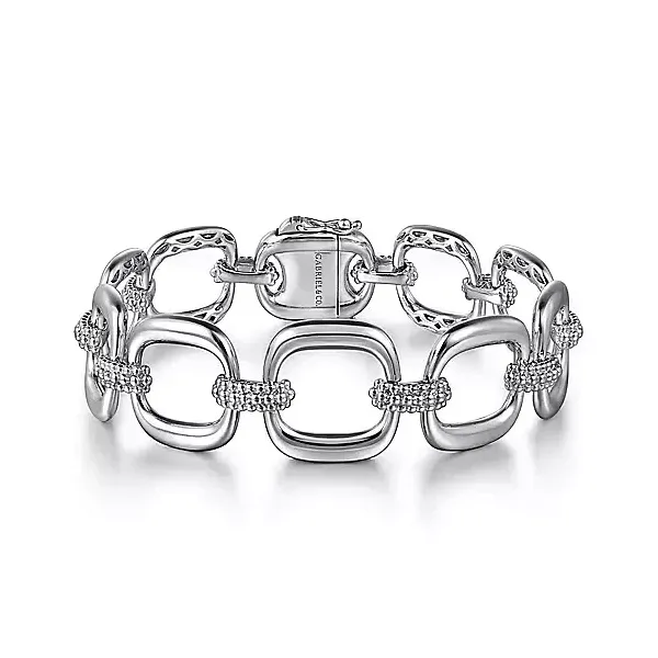 Gabriel Silver Bujukan cushion  shape link bracelet Carroll's Jewelers Doylestown, PA