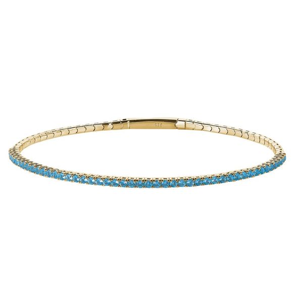 GP March Birthstone Bangle Bracelet Carroll's Jewelers Doylestown, PA