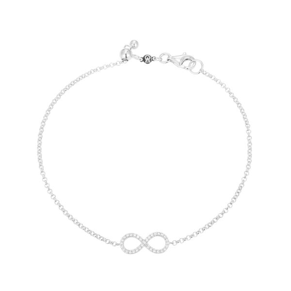 SS Diamond Infinity Bracelet Carroll's Jewelers Doylestown, PA