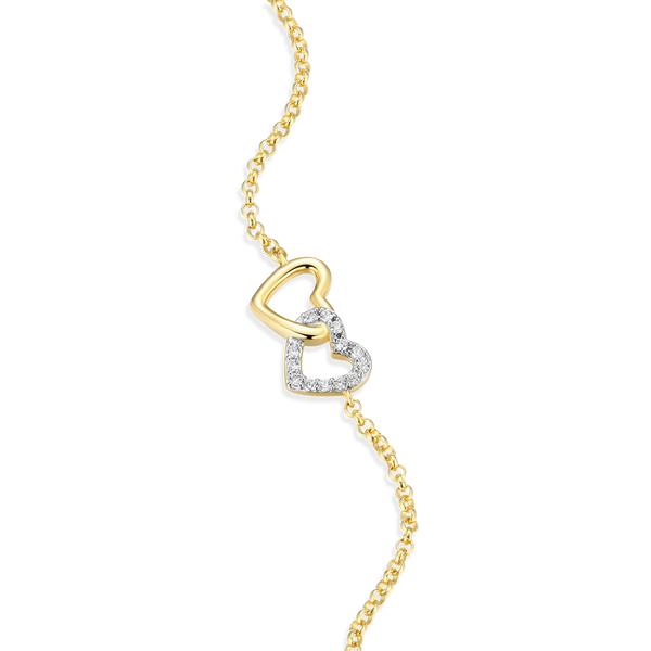 GP/SS Diamond Heart Bracelet Image 2 Carroll's Jewelers Doylestown, PA