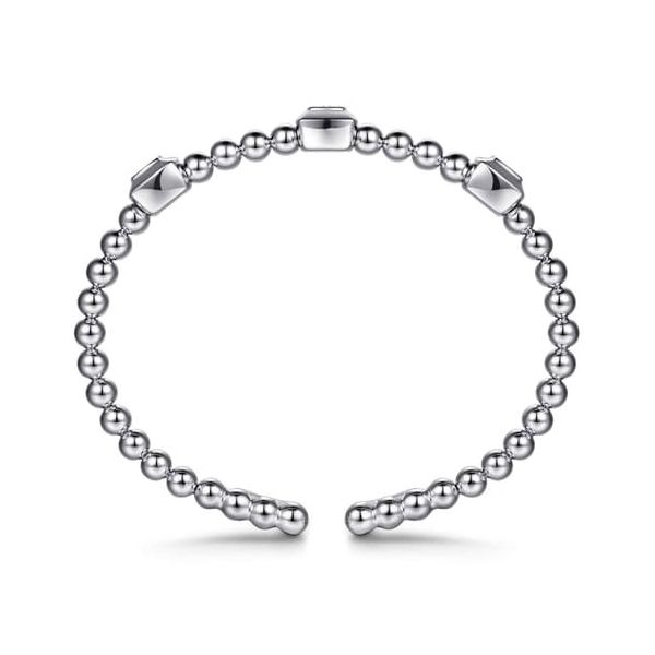 Gabiel Silver White Sapphire Station Bracelet Image 2 Carroll's Jewelers Doylestown, PA