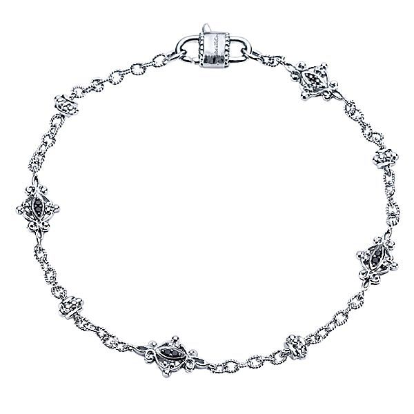 Gabriel Silver Black Spinel Bracelet Carroll's Jewelers Doylestown, PA