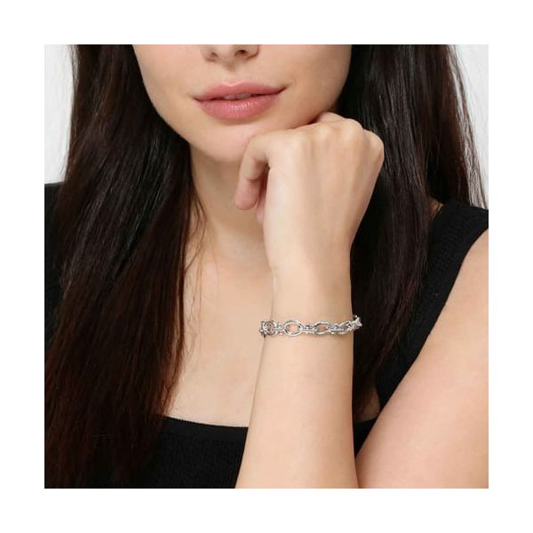 Gabriel Silver Link Bracelet Image 2 Carroll's Jewelers Doylestown, PA