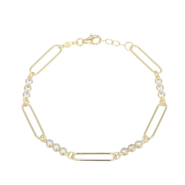 SS/GP .75ct TW LG Diamond Bracelet Carroll's Jewelers Doylestown, PA