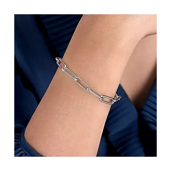 Gabriel SS Link Bracelet Image 3 Carroll's Jewelers Doylestown, PA