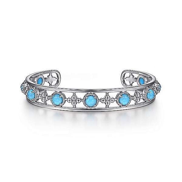 SS Turquoise cuff bracelet Carroll's Jewelers Doylestown, PA