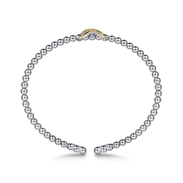 Gabriel 2 Tone Infinity Cuff Bracelet Image 2 Carroll's Jewelers Doylestown, PA