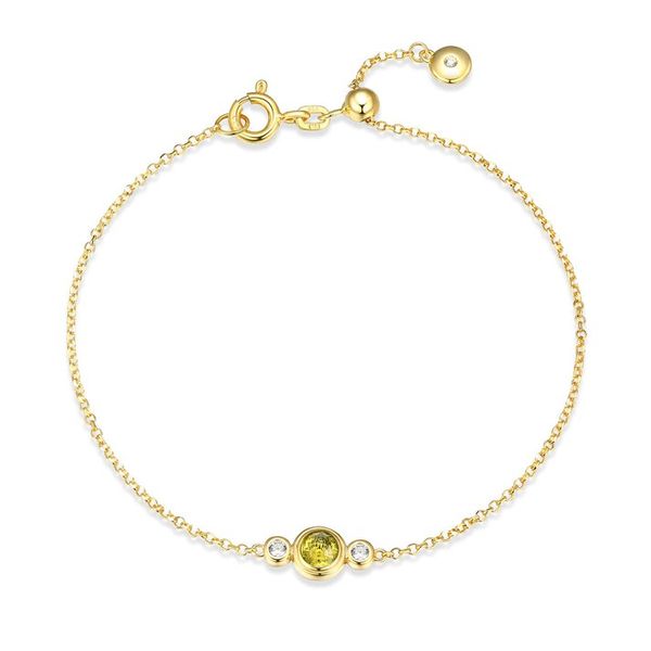 Gold Plated August Birthstone Bracelet Carroll's Jewelers Doylestown, PA