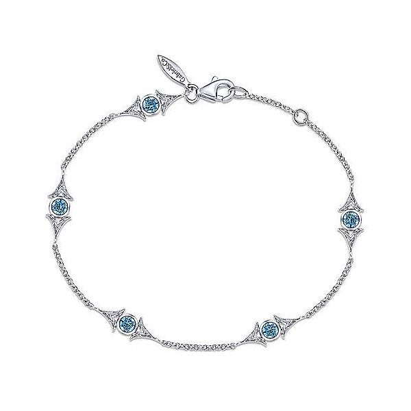 SS Blue topaz bracelet Carroll's Jewelers Doylestown, PA