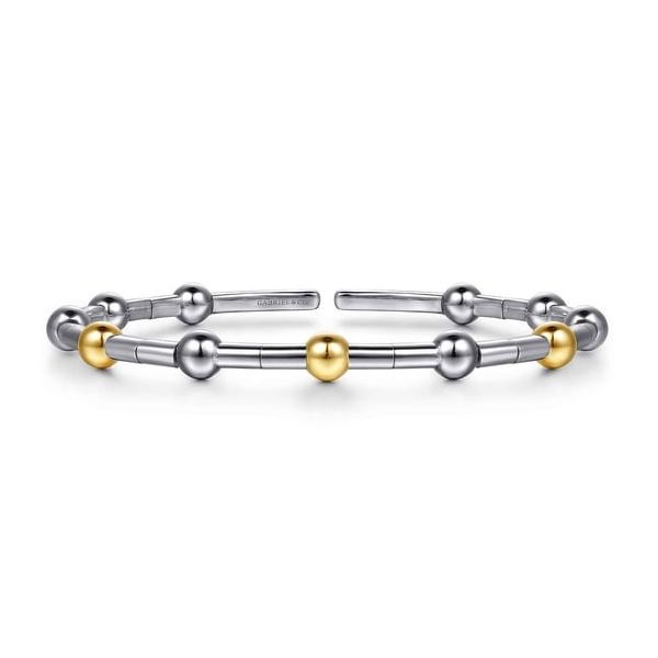 2 tone Silver and Gold Bangle Bracelet Carroll's Jewelers Doylestown, PA