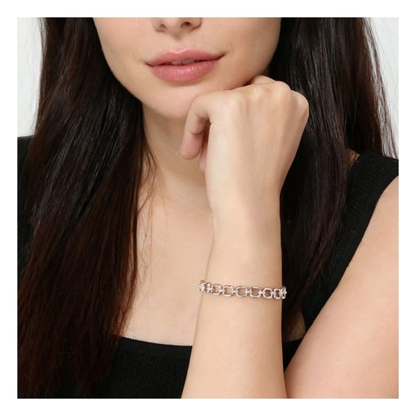 Sterling Silver Chain Link Bracelet Image 2 Carroll's Jewelers Doylestown, PA