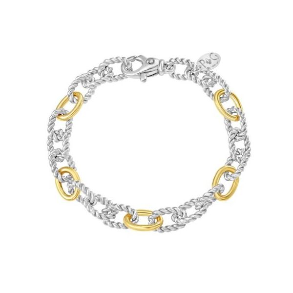 2 Tone Italian Cable Bracelet Carroll's Jewelers Doylestown, PA