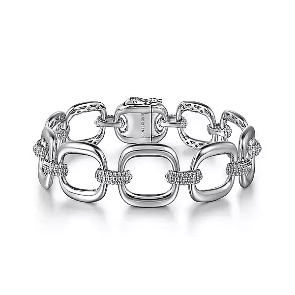 Gabriel Silver Bujukan cushion  shape link bracelet Carroll's Jewelers Doylestown, PA