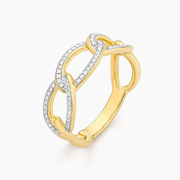 SS YGP Chain LInk Ring with Diamonds Carroll's Jewelers Doylestown, PA