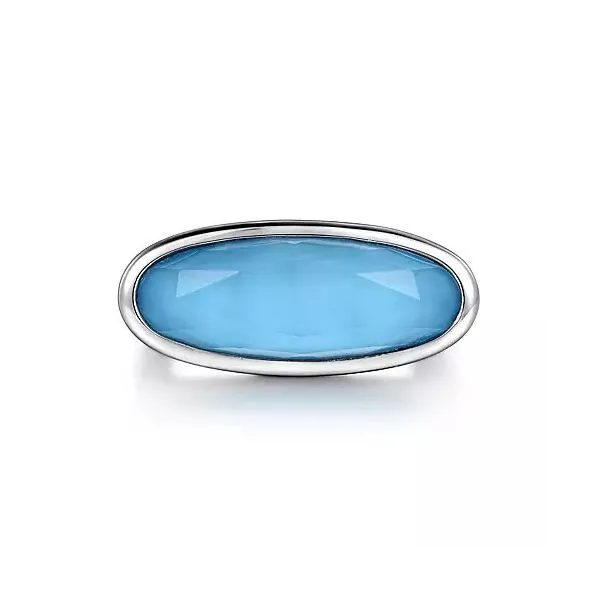 SS Bezel Turquoise Ring Carroll's Jewelers Doylestown, PA