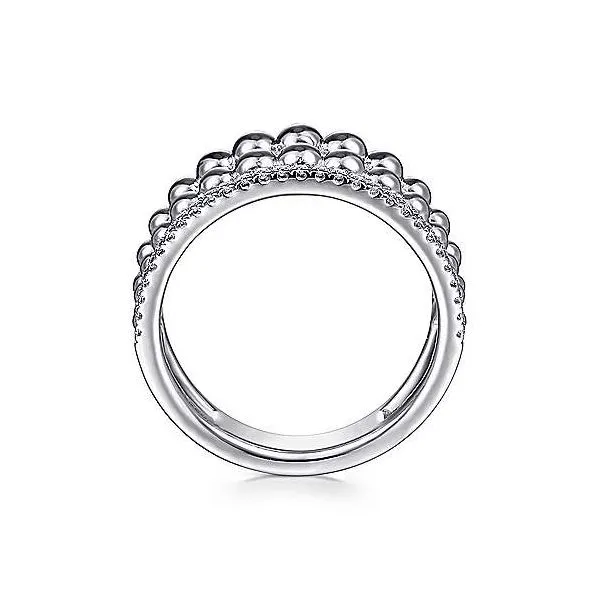 SS Fashon Ring with White Sapphires