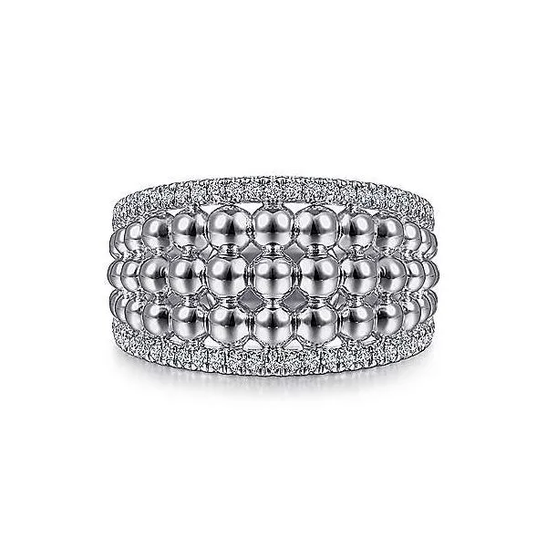 SS Fashon Ring with White Sapphires
