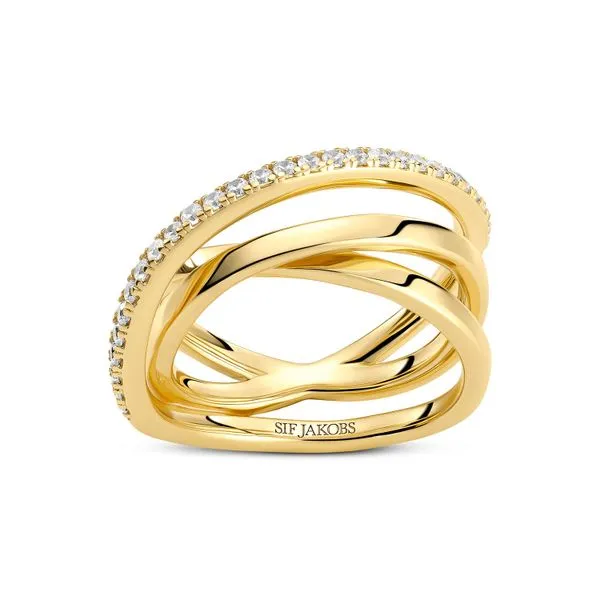 GP/SS CZ Criss Cross Ring similar item image