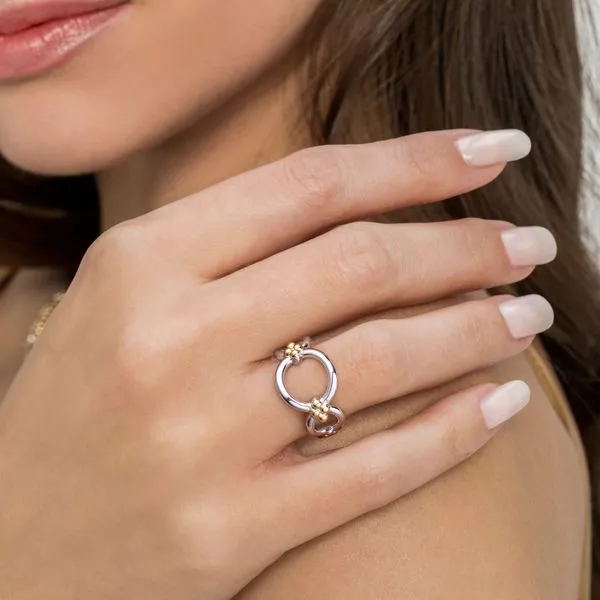 Gabriel 2 tone round link ring Image 3 Carroll's Jewelers Doylestown, PA