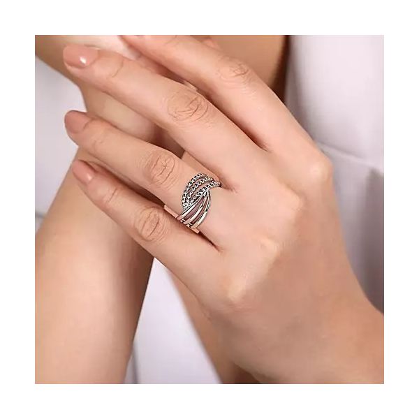 Gabriel Silver Twisted Band Image 2 Carroll's Jewelers Doylestown, PA