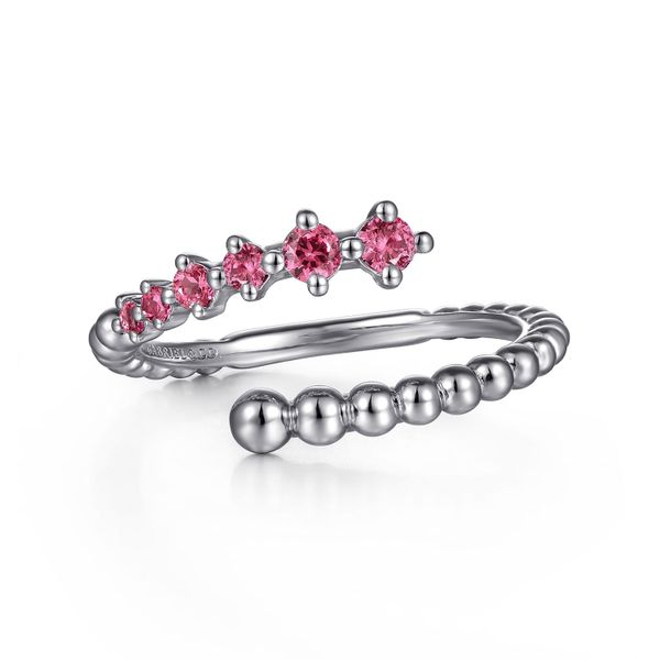 SS Pink Tourmaline Bypass Ring Carroll's Jewelers Doylestown, PA