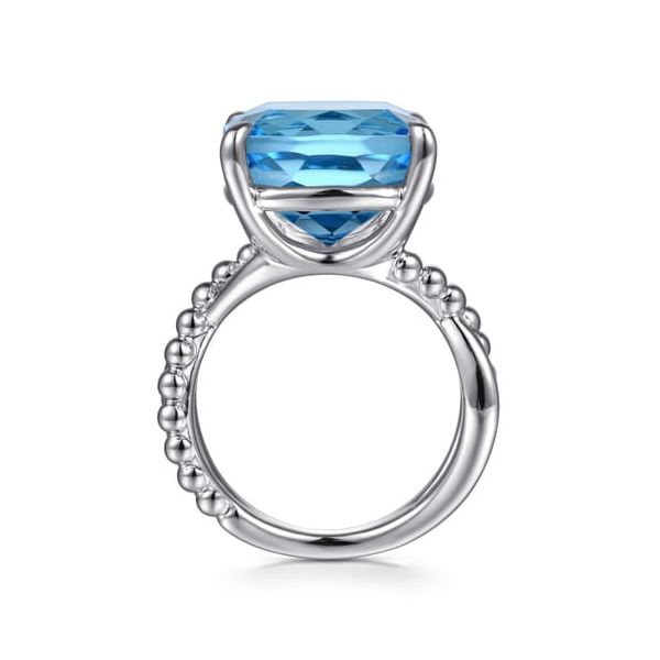 Sterling Silver Blue Topaz Ring Image 2 Carroll's Jewelers Doylestown, PA