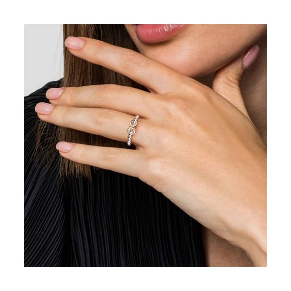 Gabriel SS/14kt Infinity Ring Image 2 Carroll's Jewelers Doylestown, PA