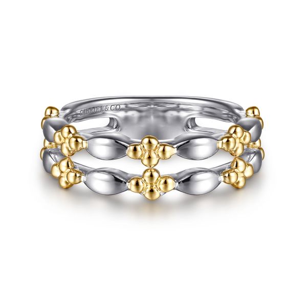 Gabriel 2 Tone Stackable Ring Carroll's Jewelers Doylestown, PA