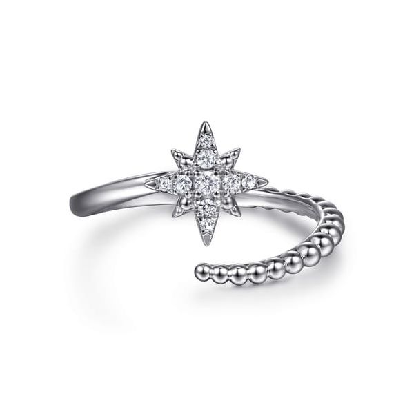 Gabriel Silver Starburst Ring Carroll's Jewelers Doylestown, PA