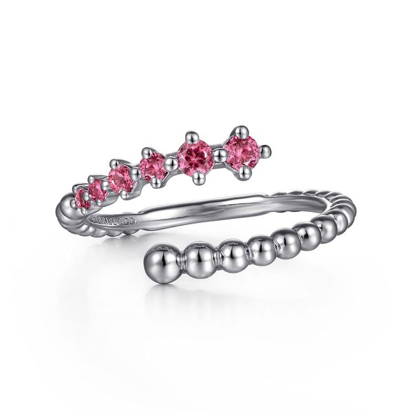 SS Pink Tourmaline Bypass Ring Carroll's Jewelers Doylestown, PA