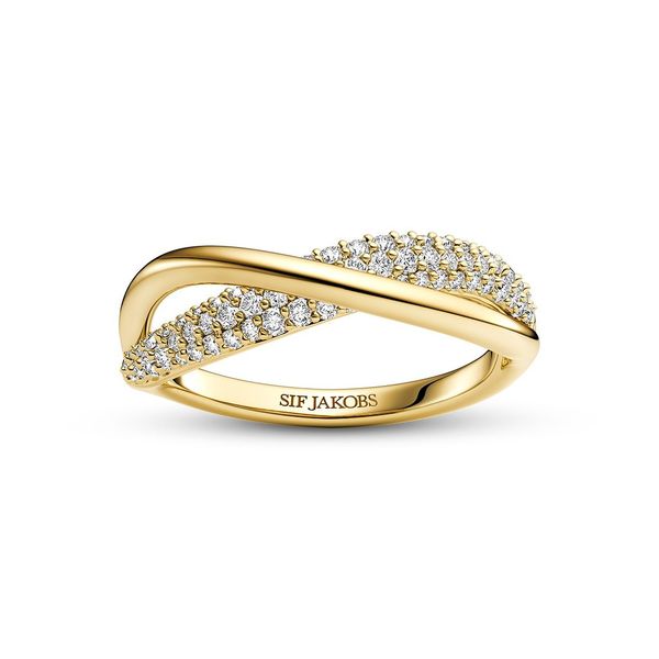 Plated CZ Criss Cross Ring Carroll's Jewelers Doylestown, PA