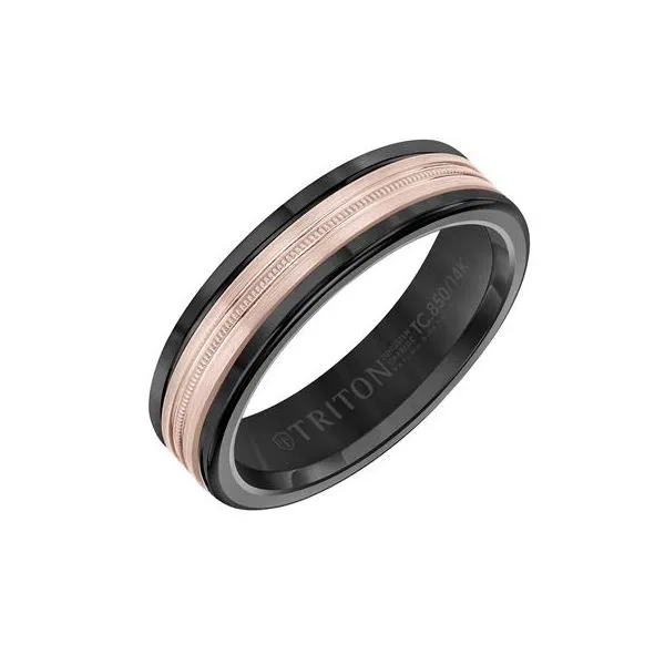 Tungsten and Rose Gold Band