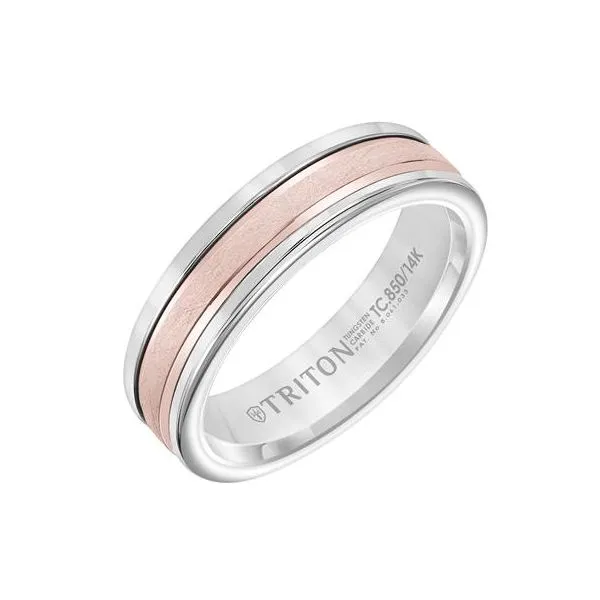 Tungsten and Rose Gold Band