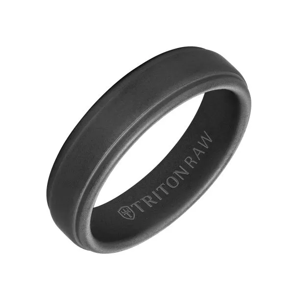 Black Raw Tungsten Band Carroll's Jewelers Doylestown, PA