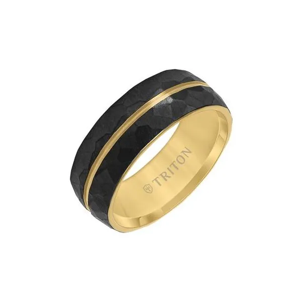 Black and Gold Titanium Band
