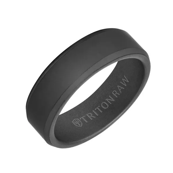 Black Raw Tungsten Band