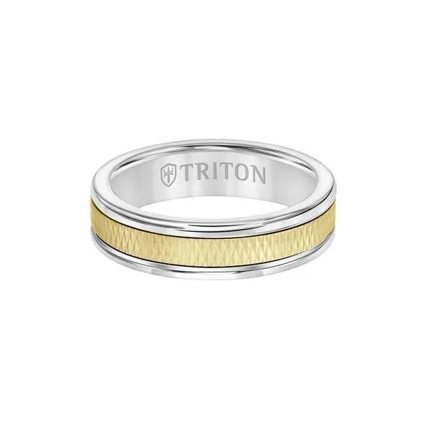 Tungsten and 14kt YG Band Image 2 Carroll's Jewelers Doylestown, PA