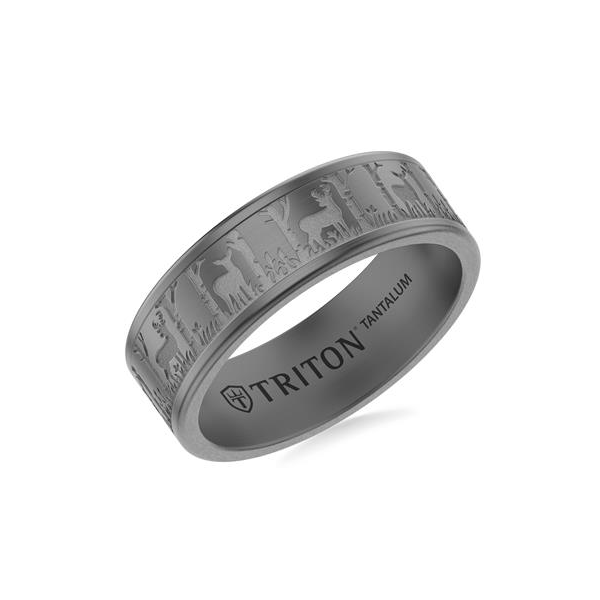 Tantalum Band with Nature Scene Image 2 Carroll's Jewelers Doylestown, PA