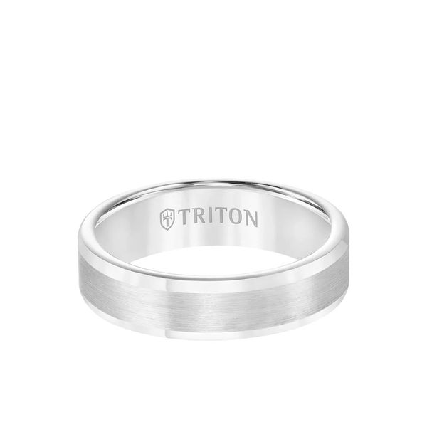 White Tungsten Carbide Band Carroll's Jewelers Doylestown, PA