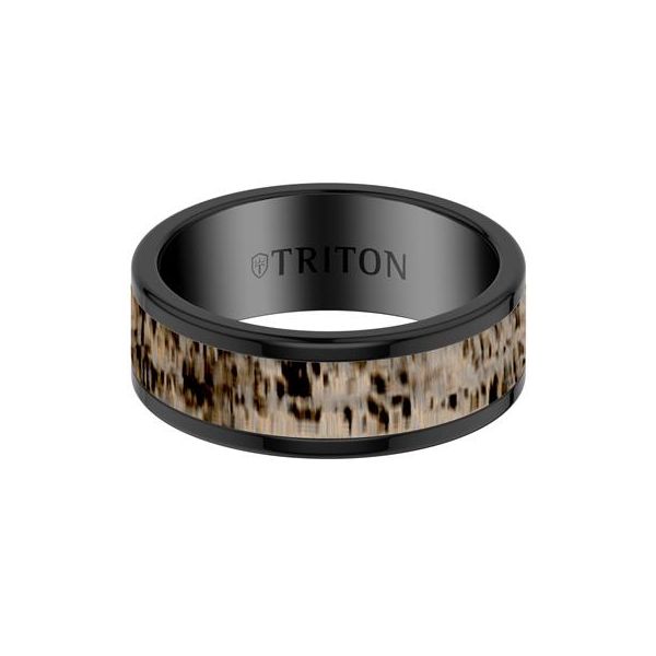 Tungsten Carbide and Deer Antler Inlay Ring Carroll's Jewelers Doylestown, PA