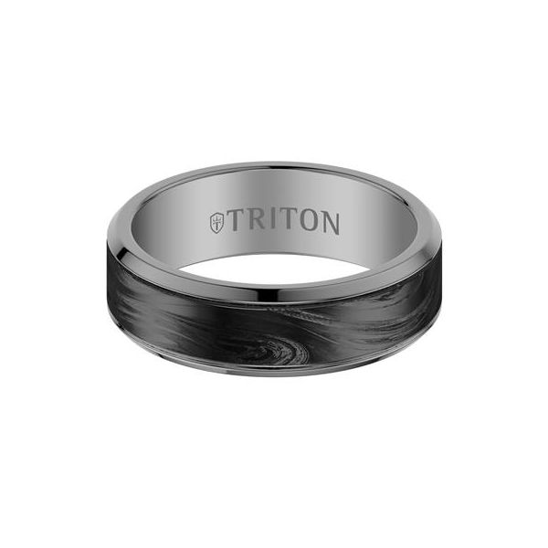 Tungsten Carbide and Carbon Inlay Ring Carroll's Jewelers Doylestown, PA