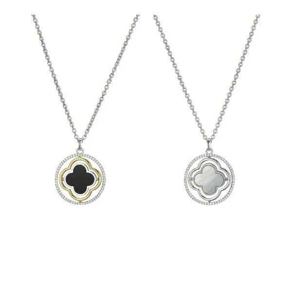 Sterling Silver Two Tone Reversible Pendant Carroll's Jewelers Doylestown, PA