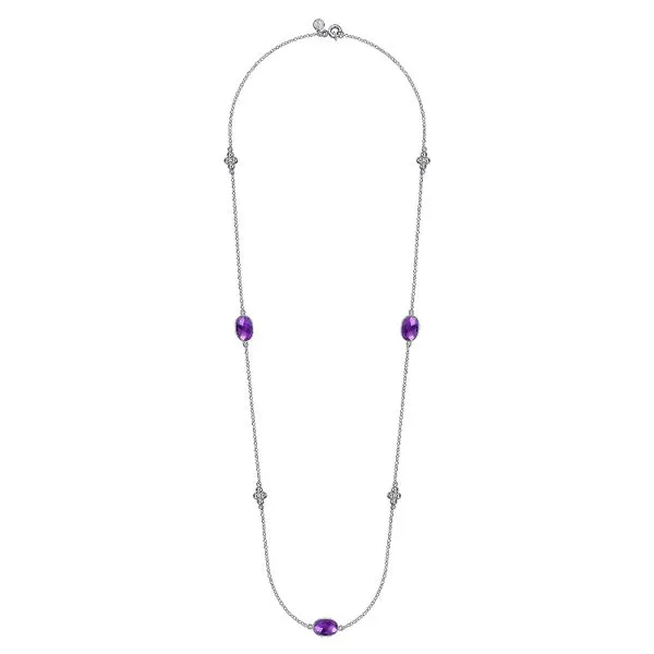 Gabriel SS Amethyst Bujukan Station Necklace
