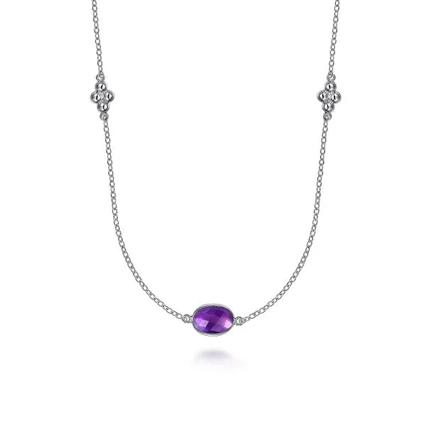 Gabriel SS Amethyst Bujukan Station Necklace