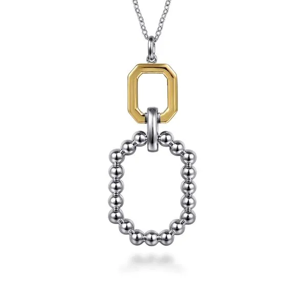 Gabriel 2 tone Bujukan Octagon Pendant