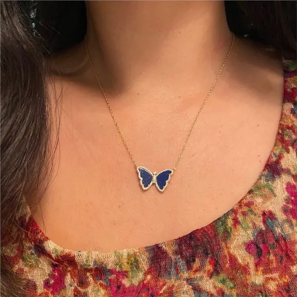 GP/ SS butterly necklace