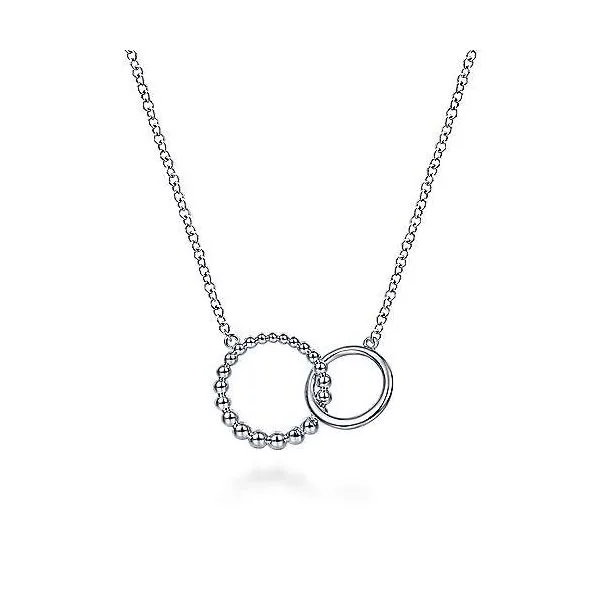 SS Double Circle Necklace