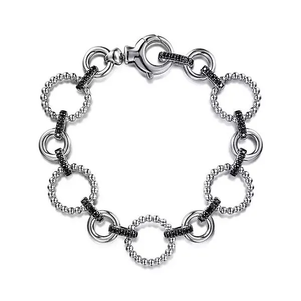 Gabriel SS Black Spinel Bracelet