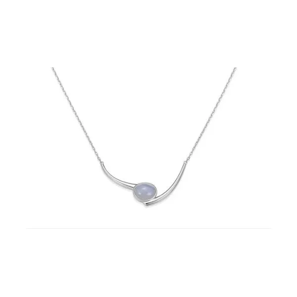 SS Blue Agate Necklace Carroll's Jewelers Doylestown, PA